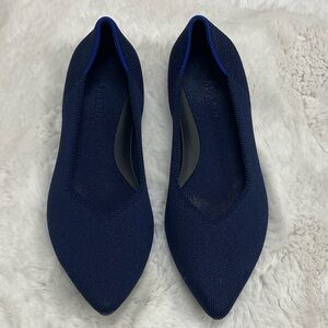 Rothy's Navy Pointed Flats